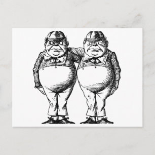 Tweedle Dee and Tweedle Dum Vykort