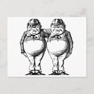 Tweedle Dee and Tweedle Dum Vykort