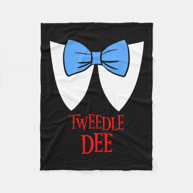 Tweedle Dee Costume Halloween Fairytale Character Fleecefilt (Framsidan)