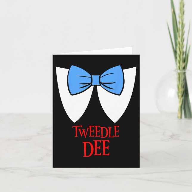 Tweedle Dee Costume Halloween Fairytale Character Kort (Framsida)
