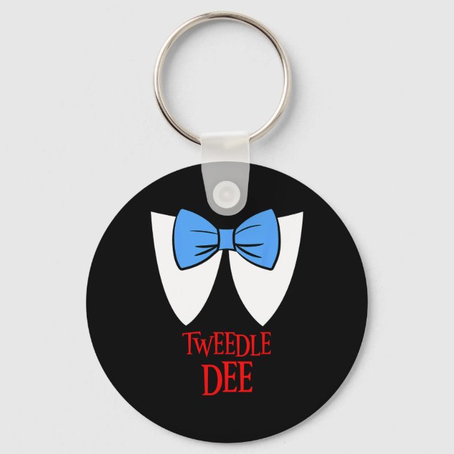 Tweedle Dee Costume Halloween Fairytale Character Nyckelring (Framsida)