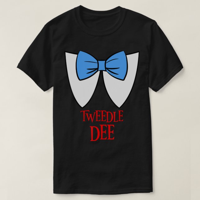 Tweedle Dee Costume Halloween Fairytale Character T Shirt (Design framsida)