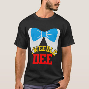 Tweedle Dee Dum lustiga matchande halloween-kostum T Shirt
