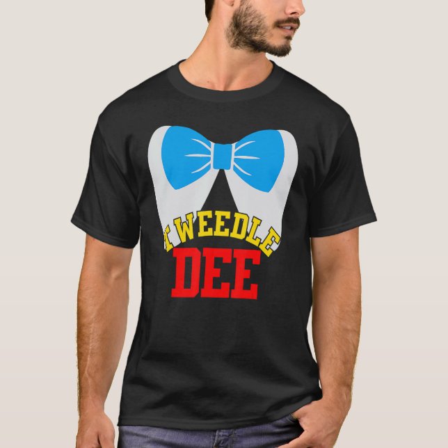 Tweedle dee dum Matching Halloween Costume for Co T Shirt (Framsida)