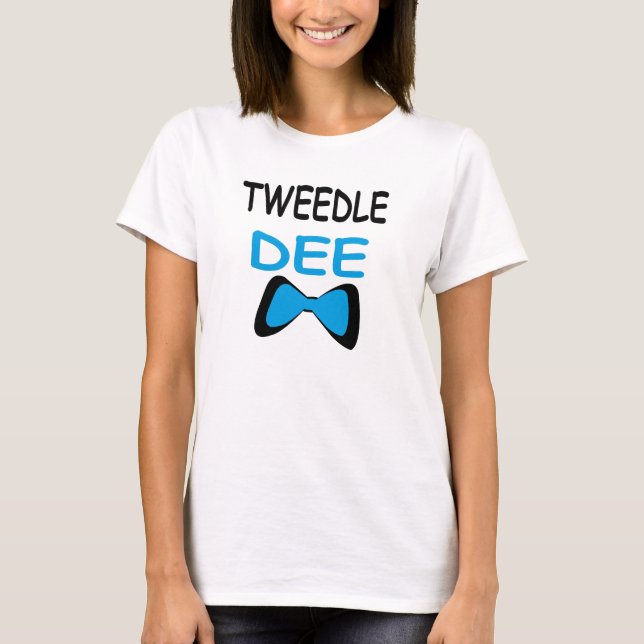 Tweedle Dee kopplar ihop Tee Shirt (Framsida)