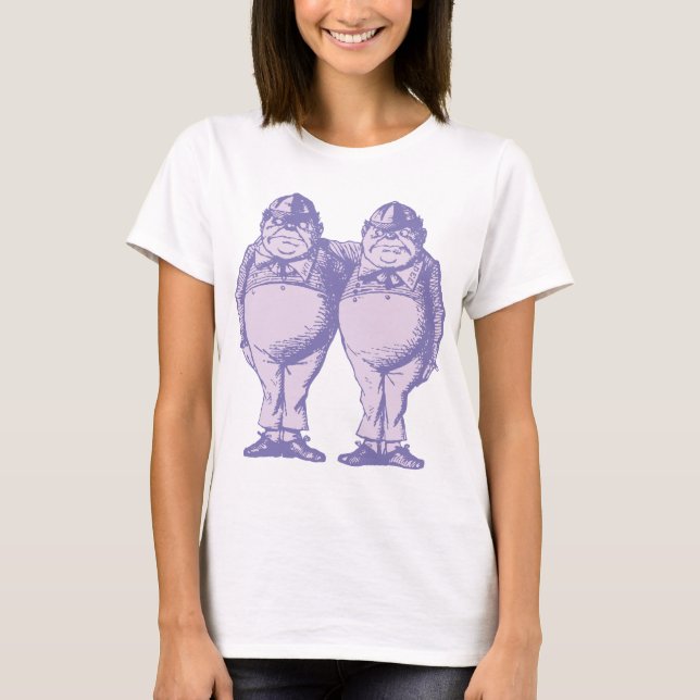 Tweedle Dee och Tweedle Dum Inked lavendel Tröja (Framsida)