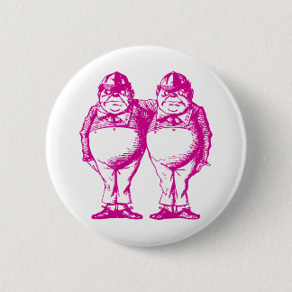 Tweedle Dee och Tweedle Dum Inked rosor Knapp