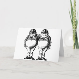 Tweedle Dee och Tweedle Dum Kort
