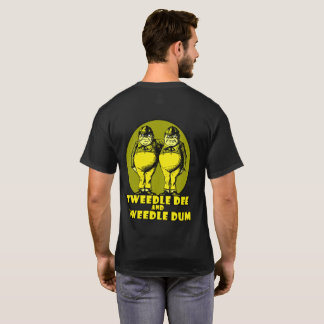 Tweedle Dee och Tweedle Dum logotypgult T-shirt