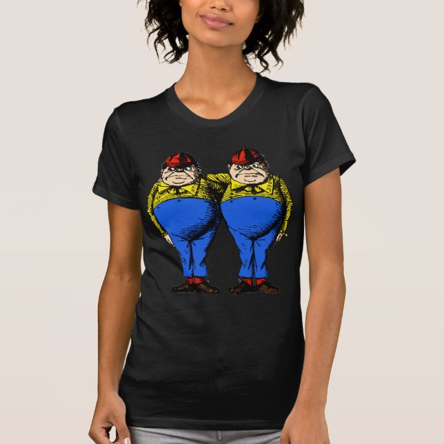Tweedle Dee och Tweedle Dum Tee Shirt (Framsida)