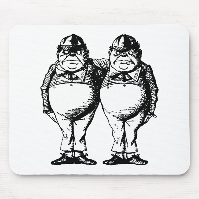 Tweedle Dee och Tweedle Inked Dum Musmatta (Framsidan)