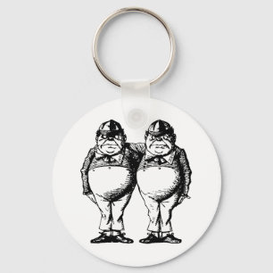 Tweedle Dee och Tweedle Inked Dum Nyckelring