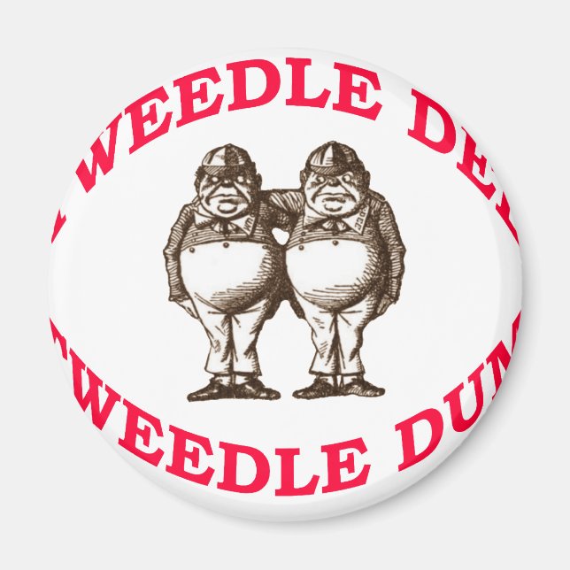 Tweedle Dee & Tweedle Dum Magnet (Framsidan)