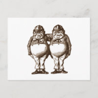 Tweedle Dee & Tweedle Dum Sepia