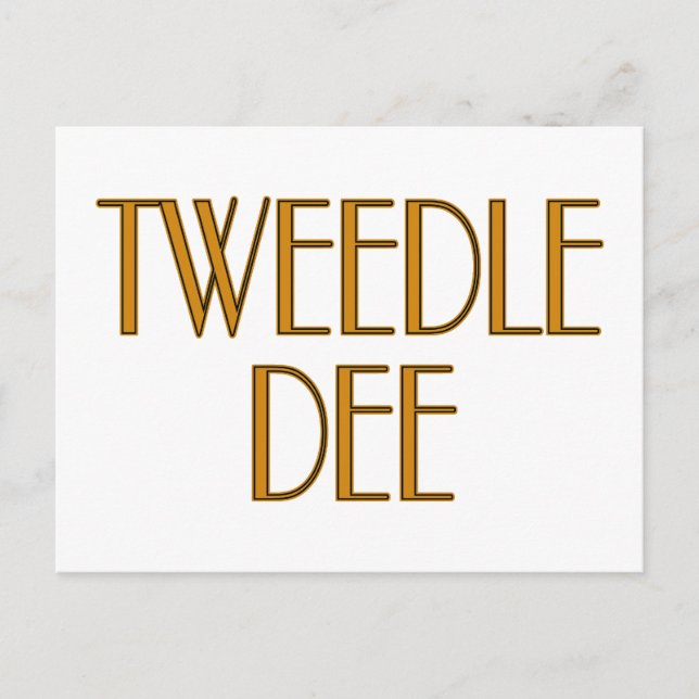 Tweedle Dee Vykort (Framsida)
