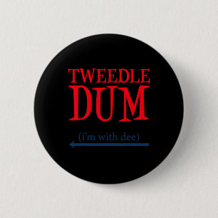 Tweedle Dum I är med Dee - Lazy Couple Halloween C Knapp