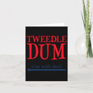 Tweedle Dum I är med Dee - Lazy Couple Halloween C Kort