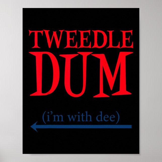 Tweedle Dum I är med Dee - Lazy Couple Halloween C Poster (Framsidan)