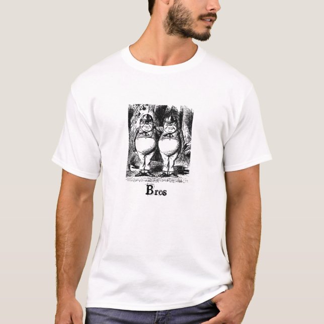 Tweedledee och Tweedledum Bros skjorta Tee (Framsida)