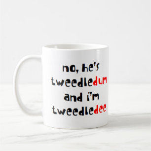 tweedledee och tweedledum kaffemugg