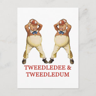 TWEEDLEDES & TWEEDLEDUM I WONDERLAND VYKORT