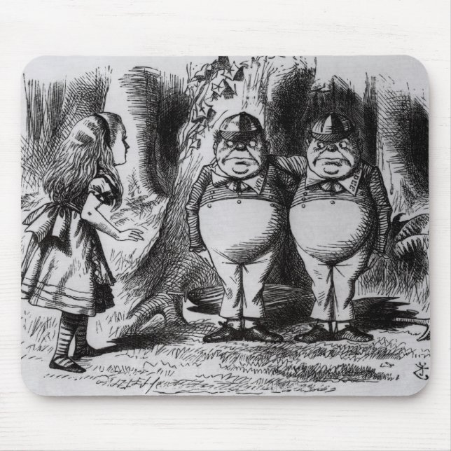 Tweedledum och Tweedledee Musmatta (Framsidan)