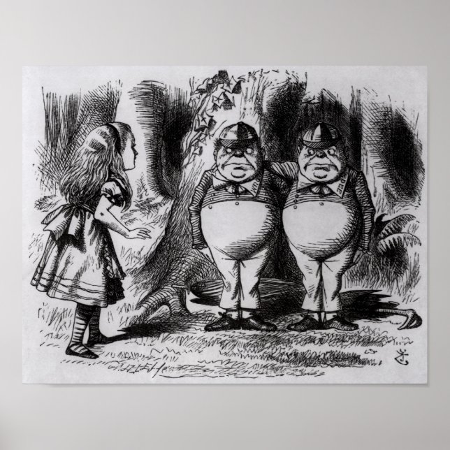 Tweedledum och Tweedledee Poster (Framsidan)