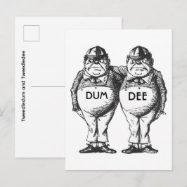 Tweedledum och Tweedledee Vykort