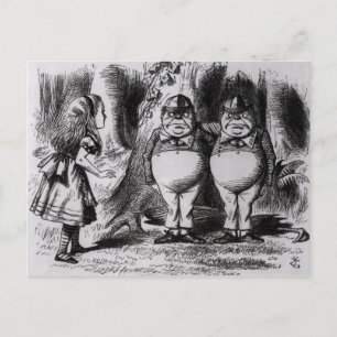 Tweedledum och Tweedledee Vykort