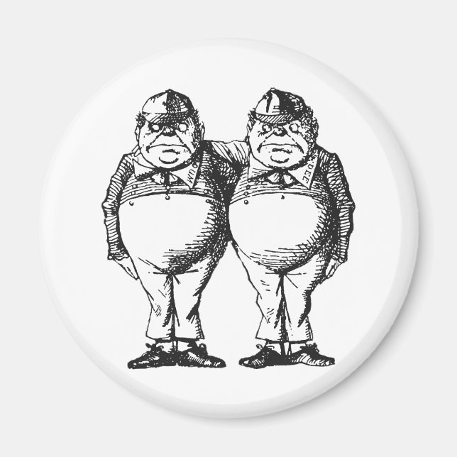 Tweedledum & Tweedledee Magnet (Framsidan)