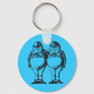Tweedledum & Tweedledee Nyckelring