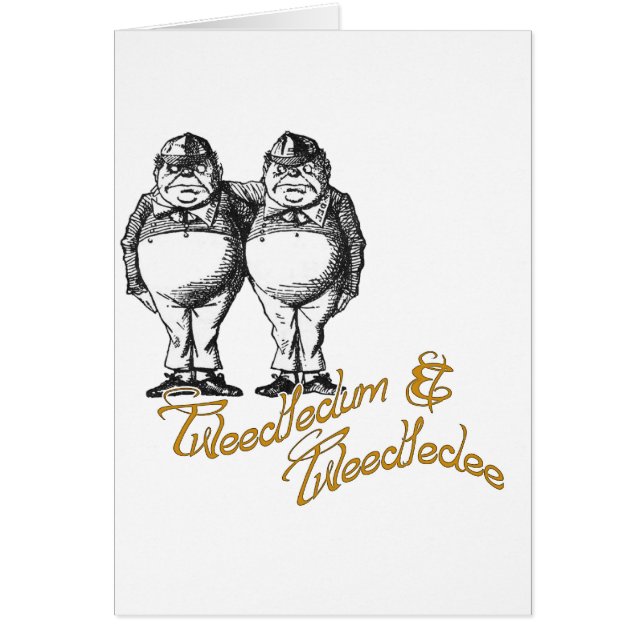 Tweedledum & Tweedledee OBS Kort (Framsidan)