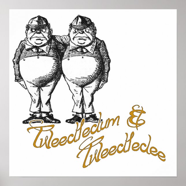 Tweedledum & Tweedledee Poster (Framsidan)