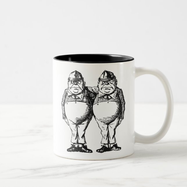Tweedledum & Tweedledee Två-Tonad Mugg (Höger)