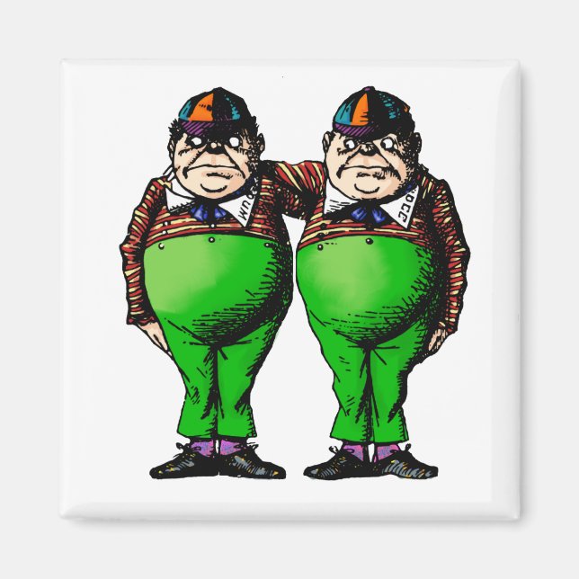 Tweedles Dum & Dee Magnet (Framsidan)