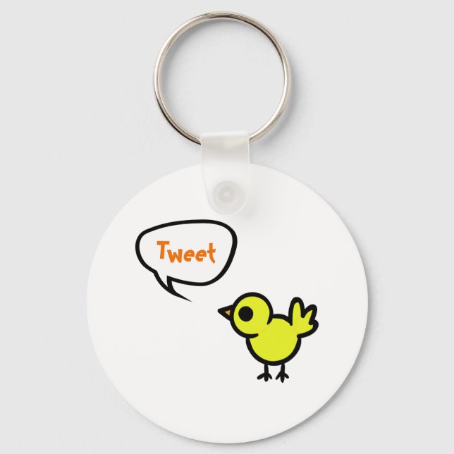 Tweet Bird Nyckelring (Framsida)