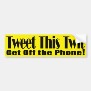 Tweet denna TwitGOP-bildekal Bildekal