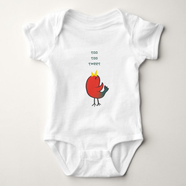 Tweet Fågel T Shirt (Framsida)