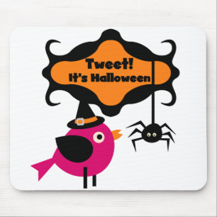 Tweet Halloween T-shirts och presenter Musmatta