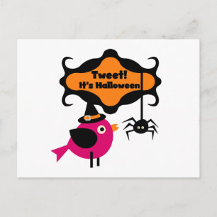 Tweet Halloween T-shirts och presenter Vykort
