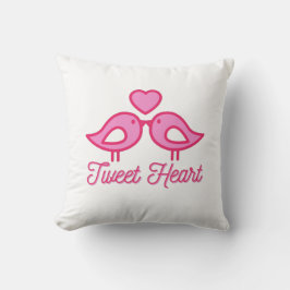 Tweet Heart Kärlek Kudde