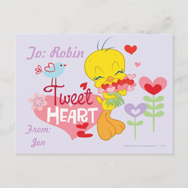 Tweet Heart Vykort (Framsida)