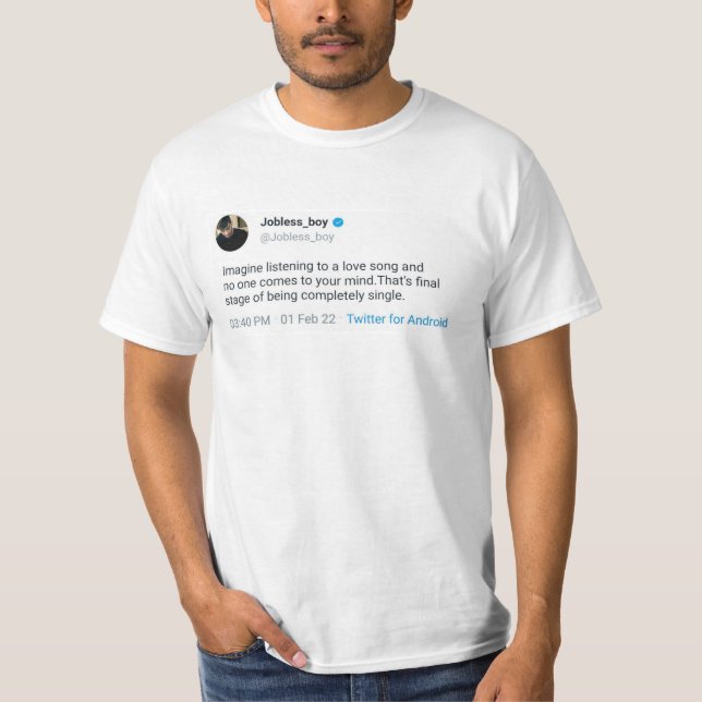Tweet Tees för manar T Shirt (Framsida)