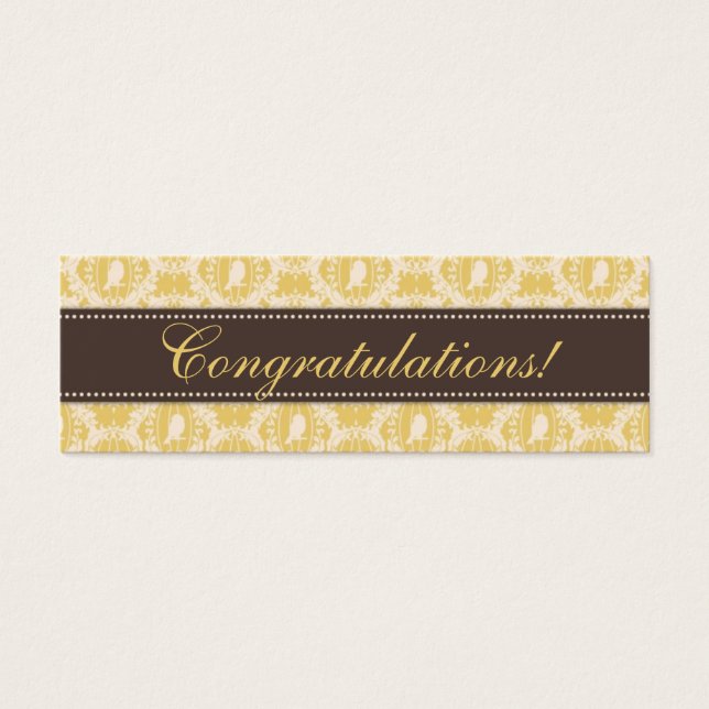 Tweet Tweet Baby Smala Gift Märkre 3 Litet Visitkort (Framsidan)