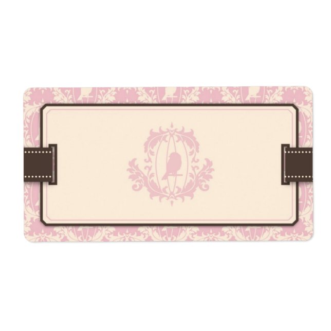 Tweet Tweet Girl Namn bricka Fraktsedel (Framsidan)