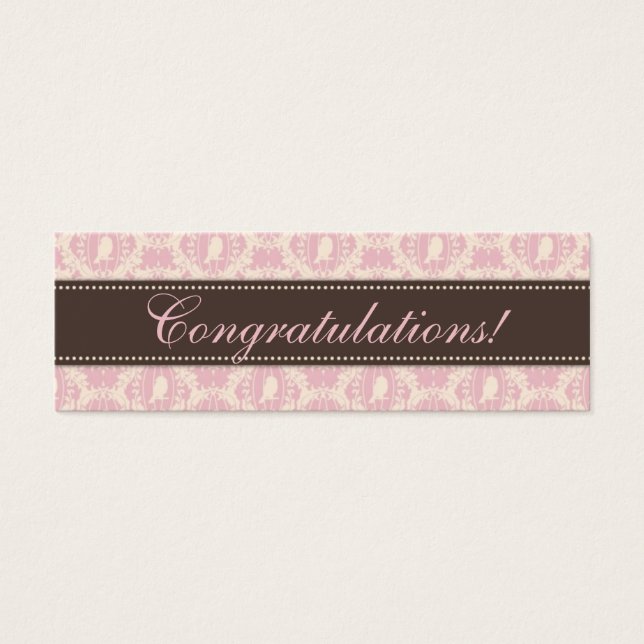 Tweet Tweet Girl Smala Gift Märkre 3 Litet Visitkort (Framsidan)