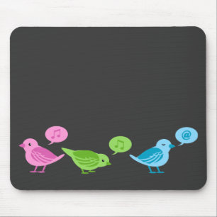 Tweet-Tweet-Tweet roliga twitterfåglar Musmatta
