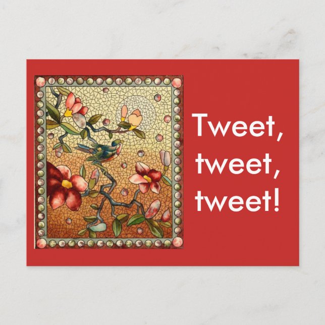 Tweet Tweet Tweet Vykort (Framsida)