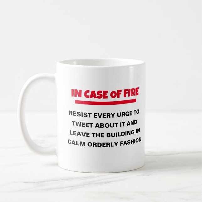 Tweet Urge Coffee Mugg - Social Media Humor Gift! (Vänster)