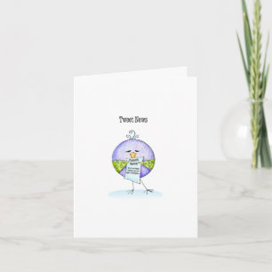 TweetE. Klottra notecard Kort
